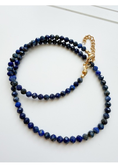 Lapis Lazuli Taşı Kolye Gold