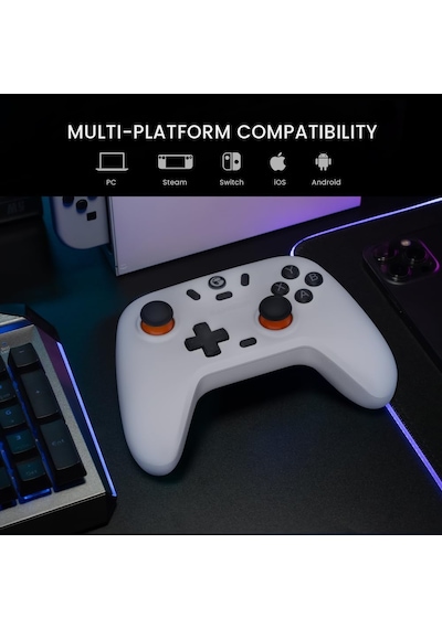 Nova Lite Wireless Controller 2.4g & Bluetooth Gamepad For Windows Pc, Apple iPhone Uyumlu , Android, Switch & Steam Deck Hall Effect Triggers, Turbo Function, Rumble Vibration Blush Pink Diğer Nova Lite Wireless Controller 2.4g & Bluetooth Gamepad For Windows Pc, Apple iPhone Uyumlu , Android, Switch & Steam Deck Hall Effect Triggers, Turbo Function, Rumble Vibration Blush Pink Diğer