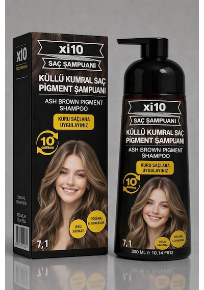 Xi10 Küllü Koyu Kumral 7.1 Beyaz Kapatıcı Şampuan 300 ML