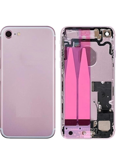 Apple Uyumlu iPhone 7 İle Dolu Kasa Pembe