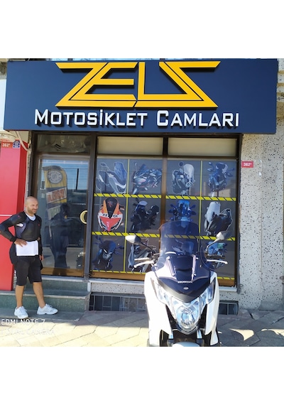 2012 - 2020 Honda Integra Nc700D Nc750D Uzun Ön Cam Koyu Füme Zeus 61CM 4 MM