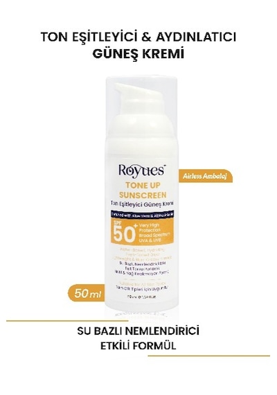 Royues Cilt Tonu Eşitleyici Yenileyici Güneş Kremi Spf50+ Cilt Ba