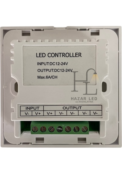5-24 Volt Dimmer Anahtarlı Duvar Tipi Gömme Led Kontrol Cihazı Display Göstergeli Panel Tipi
