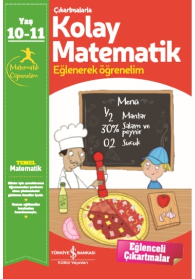 Zekicocuk- Çıkartmalarla Kolay Matematik 10-11 Yaş