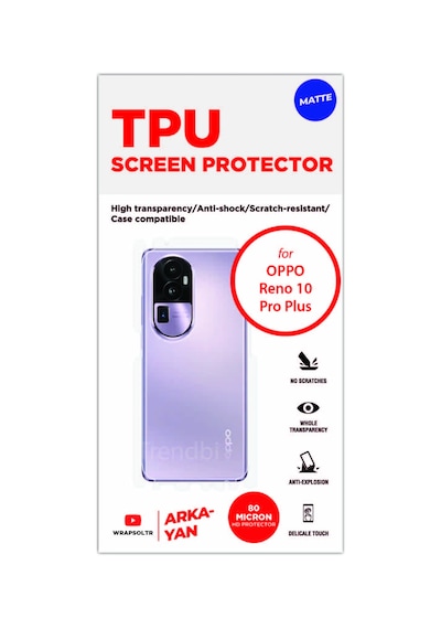 Oppo Reno 10 Pro Plus Mat Arka Ve Yan Koruyucu Kaplama Film