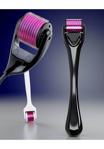 Derma Roller 540 İğneli 1mm Titanyum Uçlu Saç Kaş Serumu İle Kullanım İçin