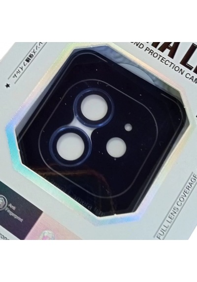 Apple Uyumlu, iPhone 11 / 12 / 12 Mini  Safir Kamera Koruyucu Lens Mavi Renk