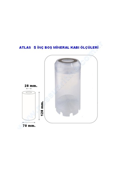 Atlas 5 Inç Doldurulabilir Boş Mineral Kabı