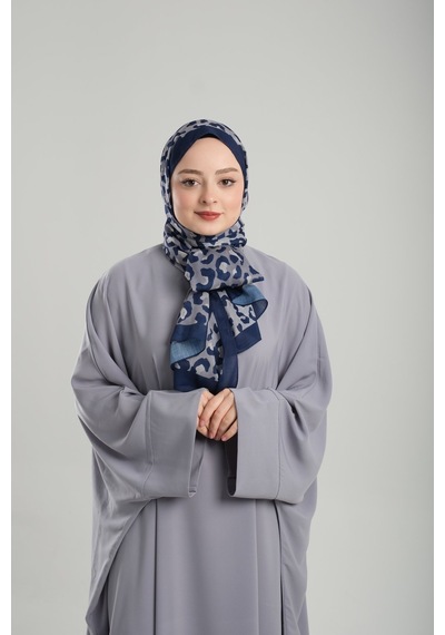 Giverny Taş Desenli Şal Kesik Elyaf Pamuksu Leopar Dijital Baskılı 202125 46 Taş