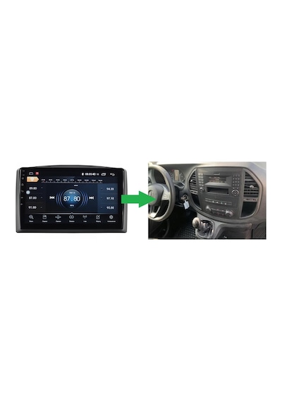 Mercedes Vito Android Multimedya Sistemi 2-32 Myway 2014-2020 9"