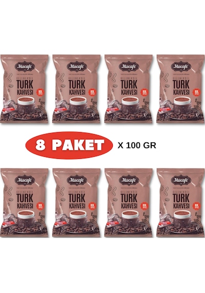 Miscafe Türk Kahvesi 8 x 100 G