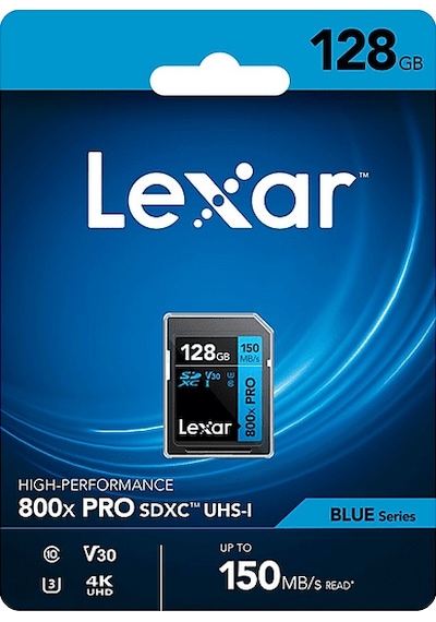 Lexar 128gb Lsd0800p128g-bnnng Sd Professional 800x Pro Sdxc Uhs-ı Kart Up To 150mb/s Okuma Hafıza Kartı