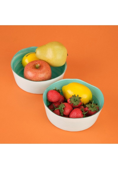 Kitchen Krnos 2'li Dik Kase - Turkuaz - 16 Cm Renkli