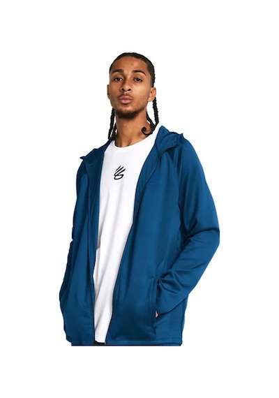 Under Armour Curry Playable Erkek Mavi Basketbol Sweatshirt 1380323-426 Mavi