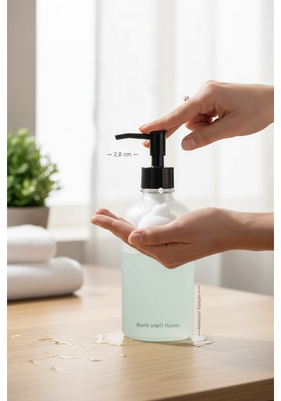 Buççin Online Mağaza 2 Det Sıvı Sabunluk Pompası Banyo Mutfk Uyumlu Yedekli Sabunluk Pompası Plastik Siyah Çok Renkli
