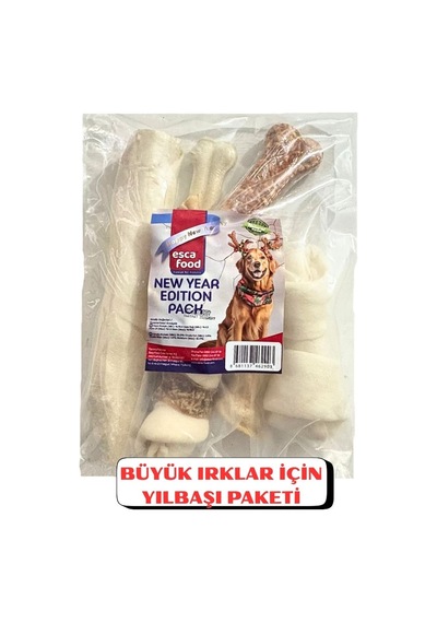 Esca Büyük Irk Köpekler İçin Premium Yılbaşı Ödül Ve Kemik Paketi