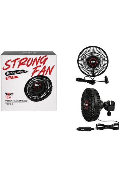 Vantilatör 12v Mandallı Tek Kademeli 6inch T139-8
