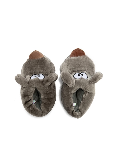 Twigy Twıgy Tw Fibert Gri Erkek Hayvanlı Panduf 40/45