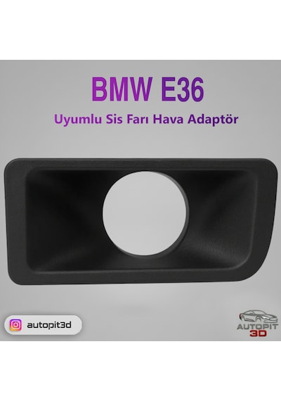 Autopit 3d Bmw E36 Uyumlu Sis Farı Hava Adaptör Sağ Sol Takım