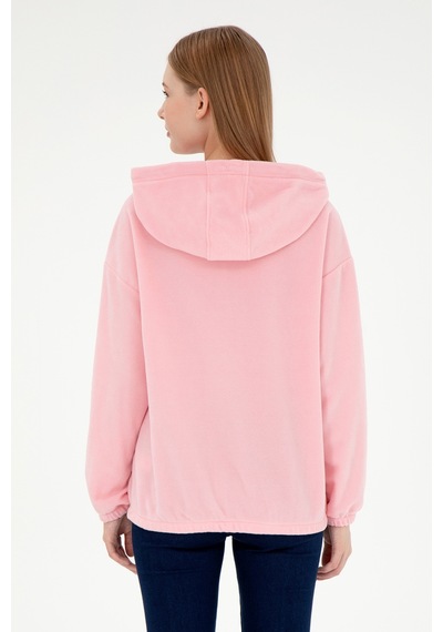 U.s. Polo Assn. Kadın Pudra Sweatshirt 50291436-vr042 Pudra
