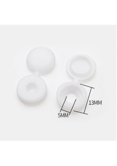 Vida Gizleyici Kapak Plastik (50 Li Paket) Siyah