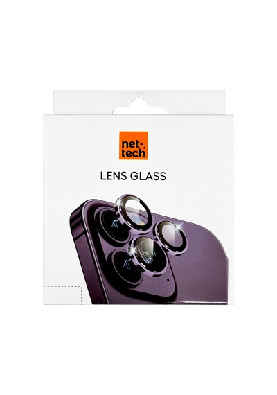 Nettech Apple Uyumlu iPhone 13 Alüminyum Seri Kamera Cam Koruyucu - Kırmızı