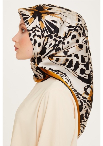 Armine Twill Saf Ipek Eşarp 9256d 31 Çok Renkli