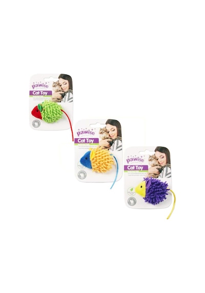 Pawise Meow Meow Life Mouse Kumaş Kedi Oyuncağı Çok Renkli