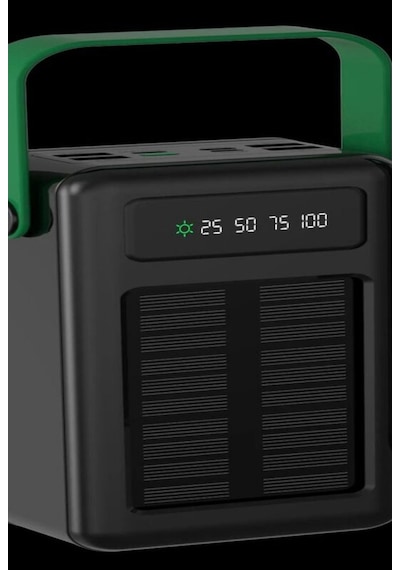 Green Lion Solar Max 50000mah Güneş Panelli Powerbank Siyah Taşınabilir Şarj Cihazları
