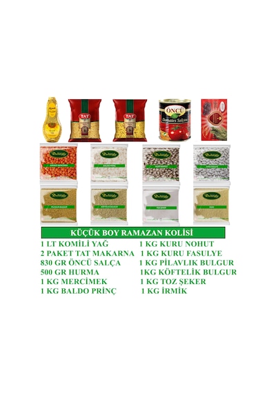 Dedeoğlu Gıda Küçük Boy Ramazan Kolisi 13 Parça