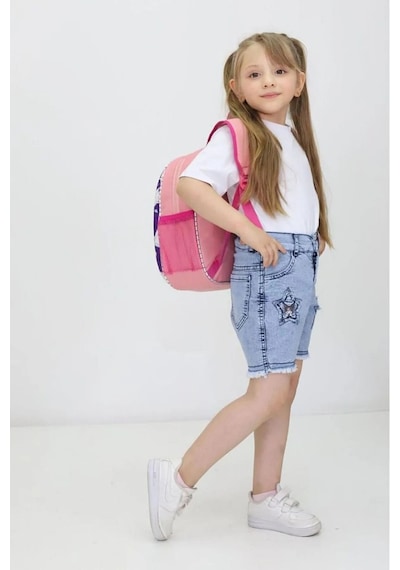 Kız Çocuk Hello Kitty Temalı Anaokulu Sırt Çantası Sevimli Tasarım, Su Geçirmez Ve Hafif Yeni Sezon Pembe