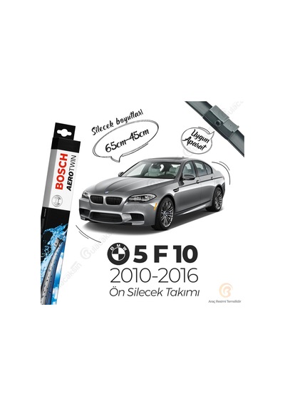 Bmw 5 F10 Muz Silecek Takımı 2010-2016 Bosch Aerotwin