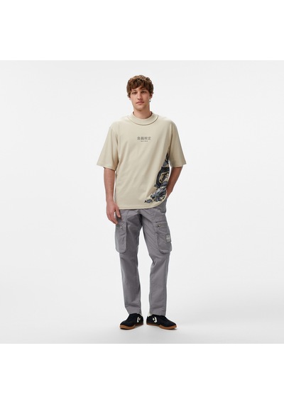 United4 Unıted4 Erkek Krem Modal Karışımlı T-shirt Gri