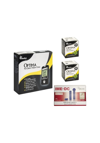 Optima Ölçüm Cihazı + 100 Strip + 100 Lanset
