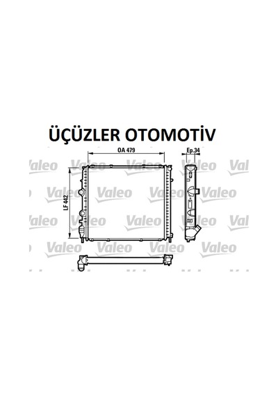 .Valeo Motor Radyatörü Kangoo Express 1.9 Klimasız 731910