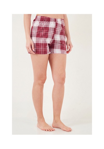Lela Bayan Pijama Takımı 65790782 Beyaz-bordo