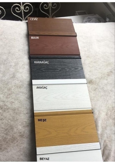 3 Sıra Camlı Akordeon Kapı, Karaağaç Ahşap Desenli 72x215cm