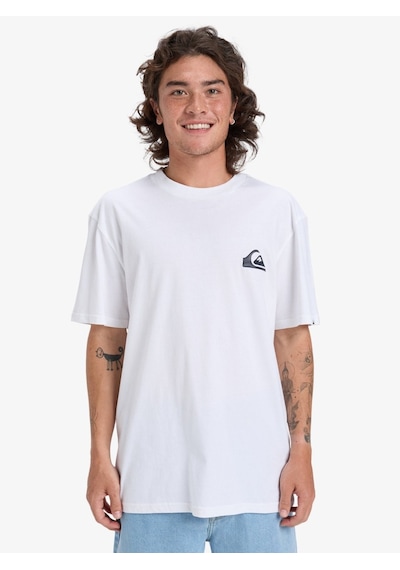 Quiksilver Quıksılver Ev Mını Logo Erkek Bright White - Solid T-shırt Eqyzt08181-wbb0 Beyaz