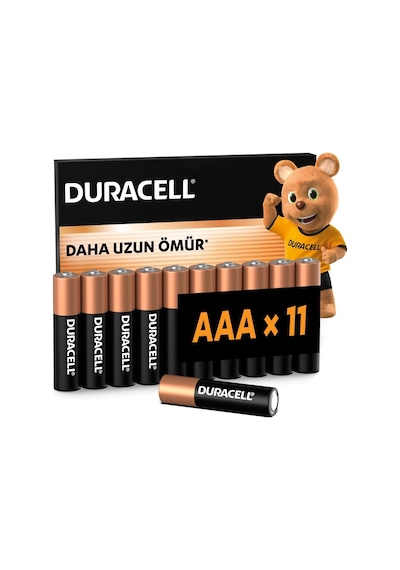 Duracell Basıc Aaa İnce Alkalin Kalem Pil 11'li Paket 1,5v