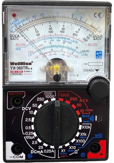 Wellhise Yx360 Treb Analog Multimetre Ölçü Aleti