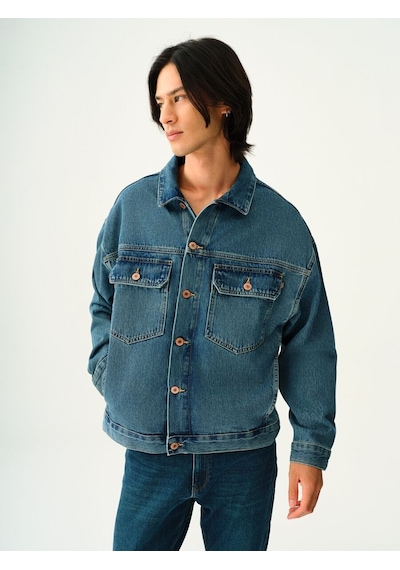 LOFT Oversize Fit Erkek Ceket Lf2037940 Q1.v1 Denim
