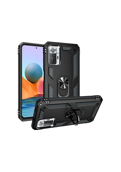Xiaomi Redmi Note 10 Pro Yüzüklü Standli Vega Kilif Ekran Koruyu 510330651