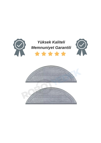 Roborock S8 Pro Ultra Değil Uyumlu 2 Adet Mikrofiber Mop Bez
