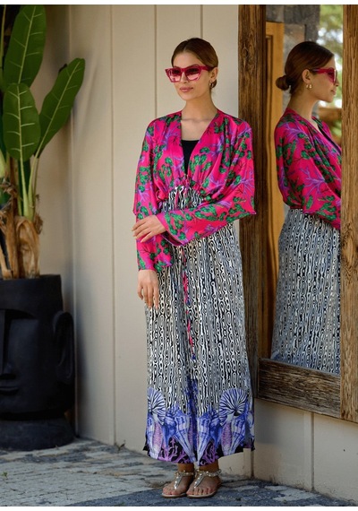 Mayovera Deniz Yıldızı Kimono Çok Renkli