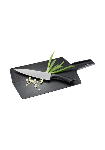13975 Lavos Katlanabilir Kesme Tahtası, Plastik Mutfak Tahtası, Katlanabilir, 47 X 26 Cm Siyah