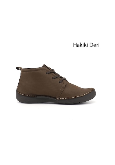 Gönderir Gönderi R Kadın Koyu Vizon Nubuk Bağcıklı Hakiki Deri Comfort Bot Dkzb02842661
