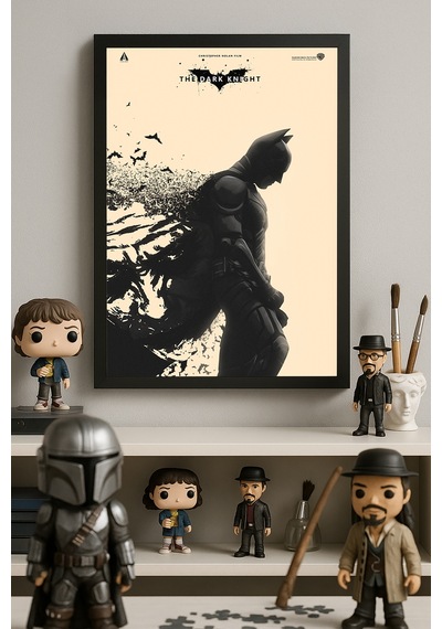 Batman Siyah Ahşap Çerçeveli Poster, Film Duvar Tablosu
