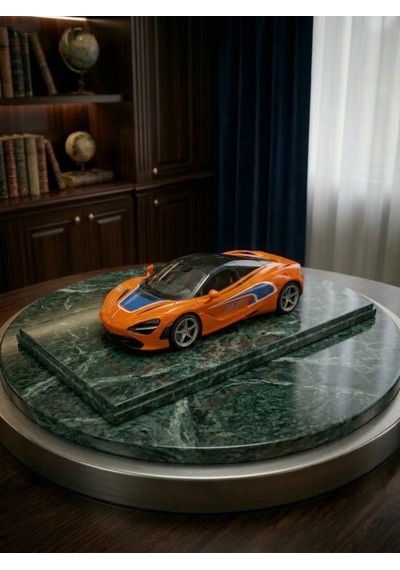 Süper Yarış Arabası McLaren Çek-Bırak Açılabilir Kapılı 12 cm Oyuncak Araba Turuncu