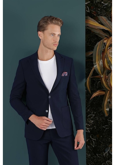 Efor C 659 Slim Fit Lacivert Spor Ceket Lacivert