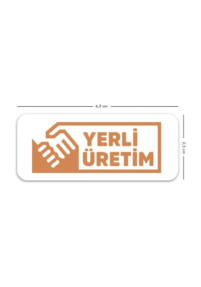 Kendinden Yapışkanlı 330 Adet Turuncu Yerli Üretim Etiketi